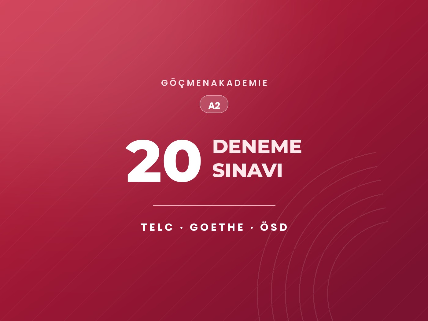 Karışık (Telc + Goethe + ÖSD) — 20 Deneme Sınavı